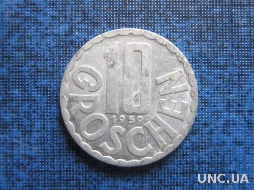 Монета 10 грошен Австрия 1959
