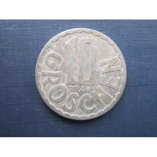 Монета 10 грошен Австрия 1964