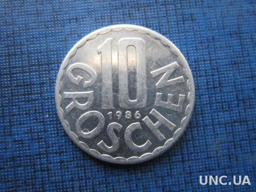монета 10 грошен Австрия 1986
