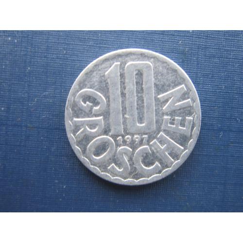 Монета 10 грошен Австрия 1997