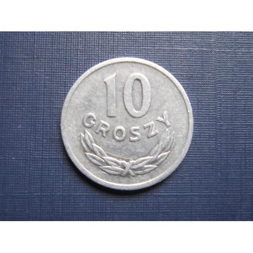 монета 10 грошей Польша 1967