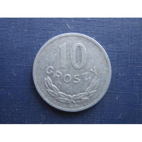 Монета 10 грошей Польша 1971