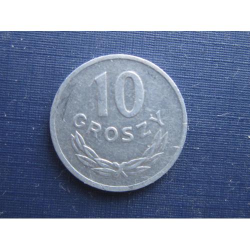 Монета 10 грошей Польша 1975