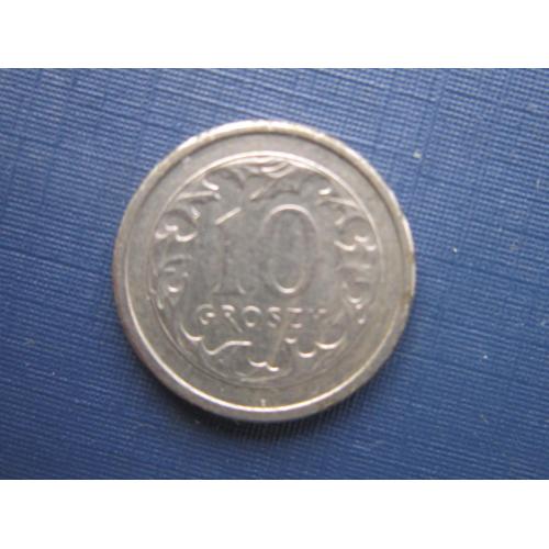 Монета 10 грошей Польша 2000