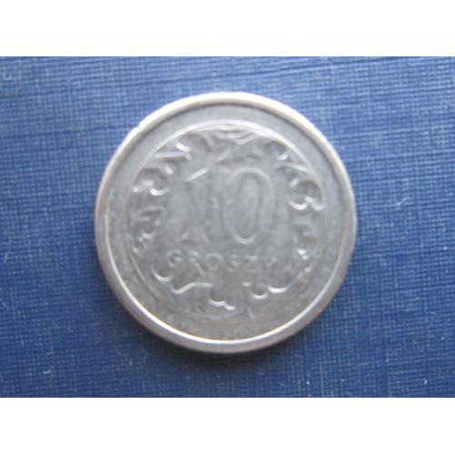 Монета 10 грошей Польша 2009