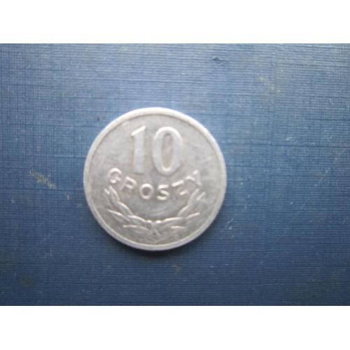 Монета 10 грошей Польща 1961