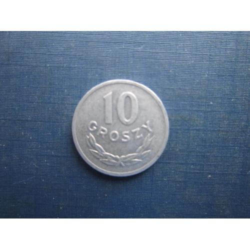 Монета 10 грошей Польща 1966