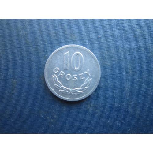 Монета 10 грошей Польща 1975