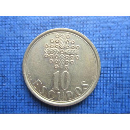 Монета 10 ишкуду Португалия 1986