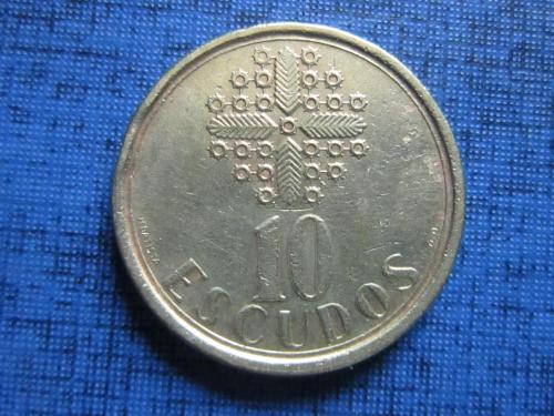 Монета 10 ишкуду Португалия 1988