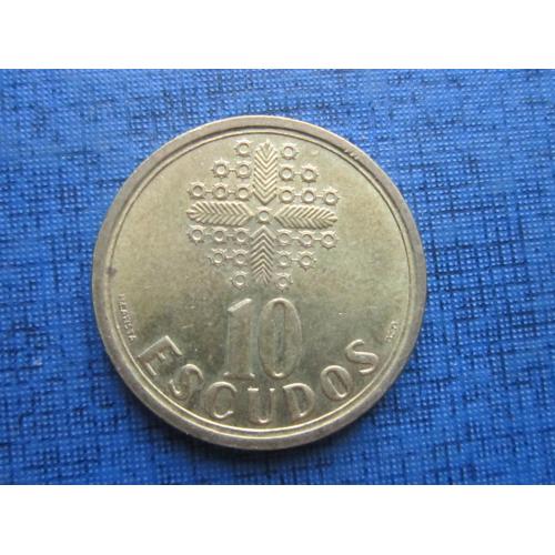 Монета 10 ишкуду Португалия 1997