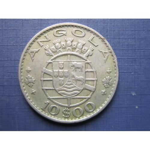 Монета 10 искудо Ангола Португальская 1970