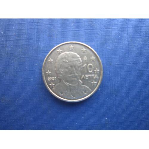 Монета 10 євроцентів (лепта) Греція 2020