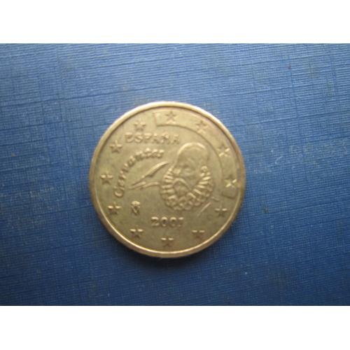 Монета 10 євроцентів Іспанія 2001