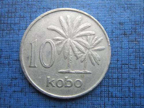 Монета 10 кобо Нигерия 1973