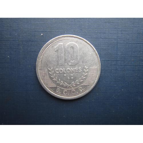 Монета 10 колон Коста-Рика 2008 алюминий