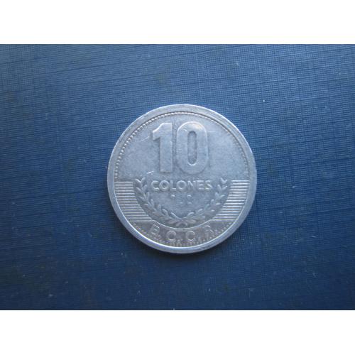 Монета 10 колон Коста-Ріка 2008 алюміній