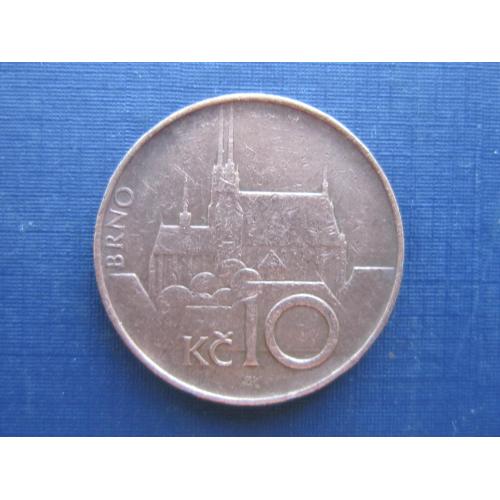 Монета 10 крон Чехия 1996