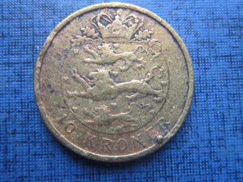 Монета 10 крон Дания 2004 как есть ниже курса