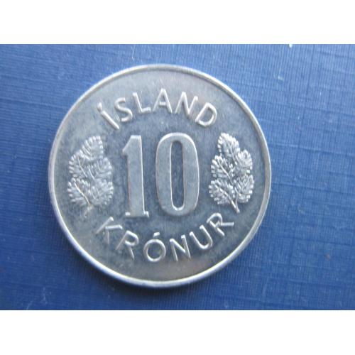 Монета 10 крон Исландия 1978