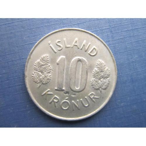 Монета 10 крон Исландия 1980
