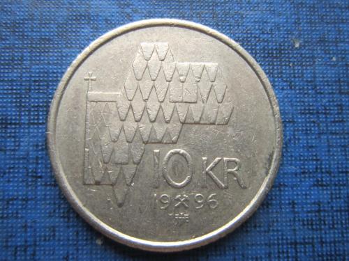 Монета 10 крон Норвегия 1996