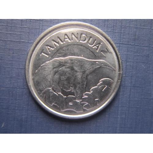 Монета 10 крузейро Бразилия 1993 фауна муравьед