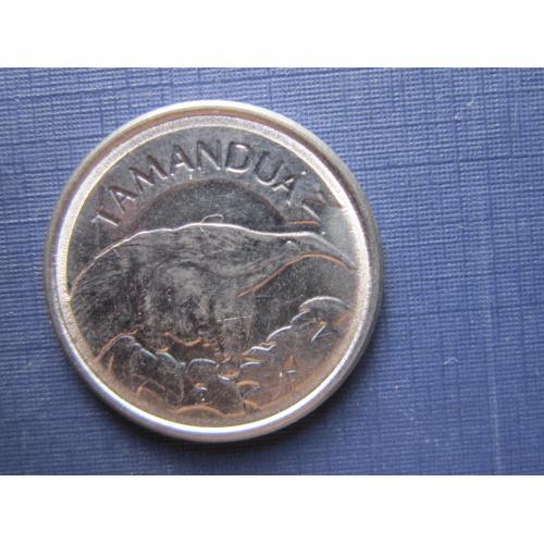 Монета 10 крузейро Бразилия 1994 фауна муравьед
