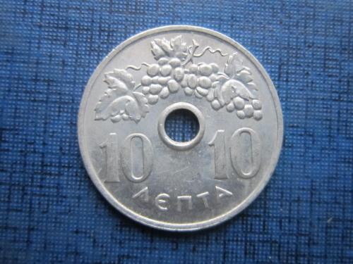 Монета 10 лепта Греция 1969 виноград