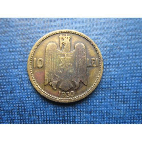 Монета 10 лей Румыния 1930