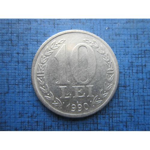 Монета 10 лей Румыния 1990