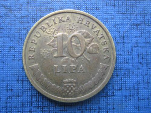 Монета 10 липа Хорватия 2001 флора