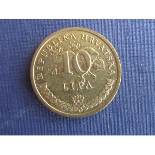 Монета 10 липа Хорватия 2005 флора табак
