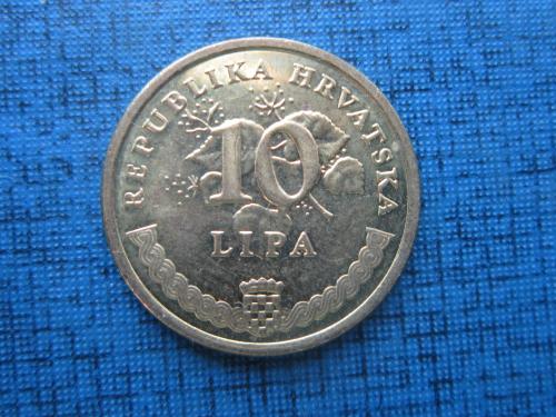 Монета 10 липа Хорватия 2011 флора
