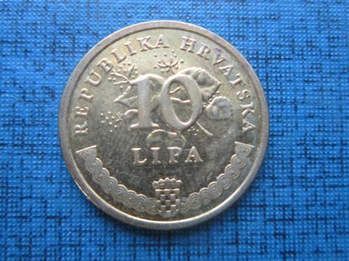 Монета 10 липа Хорватия 2013 флора