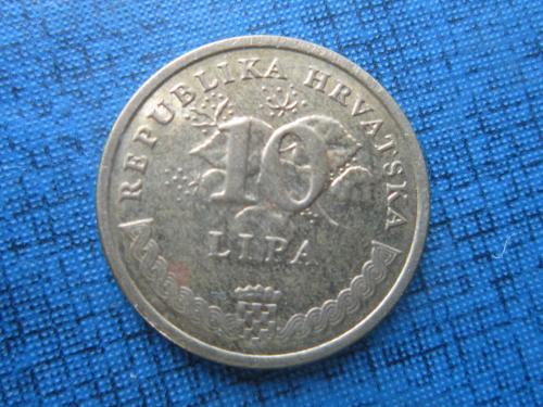 Монета 10 липа Хорватия 2015 флора