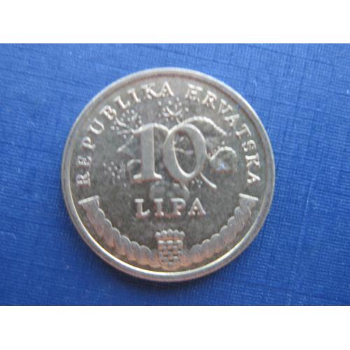 Монета 10 липа Хорватия 2017 флора