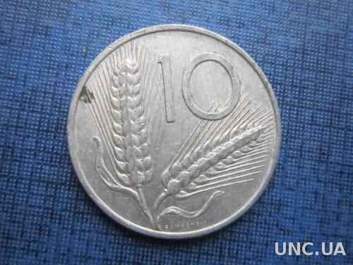 монета 10 лир Италия 1973

