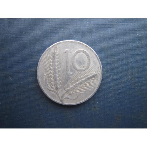 Монета 10 лір Італія 1953