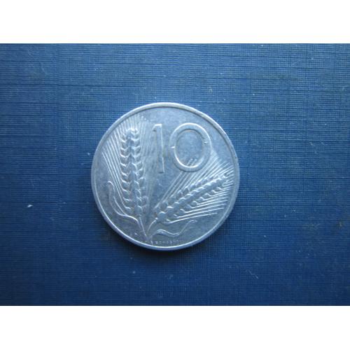 Монета 10 лір Італія 1969