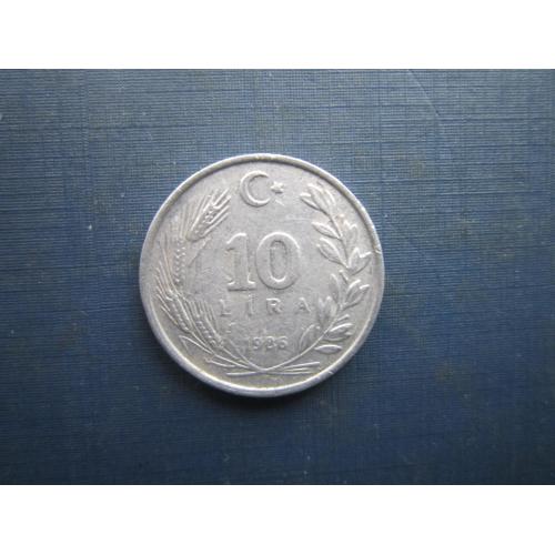 Монета 10 лір Туреччина 1986