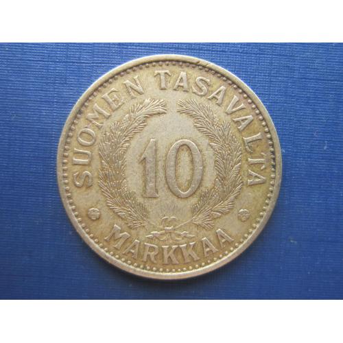 Монета 10 марок Финляндия 1938