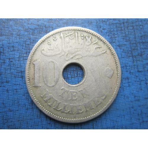 Монета 10 миллим Египет 1917 Британский протекторат
