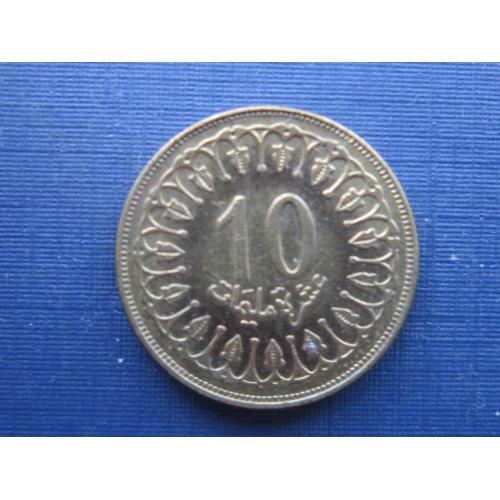 Монета 10 миллим Тунис 2005