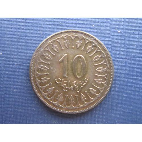 Монета 10 миллим Тунис 2011