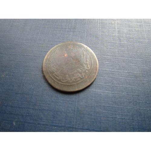 Монета 10 пара Турция 1876 (под тугрой 25) серебро