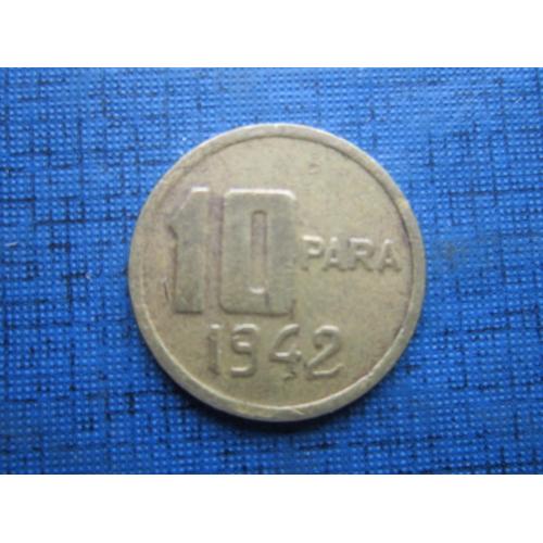 Монета 10 пара Турция 1942