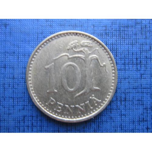 Монета 10 пенни Финляндия 1982
