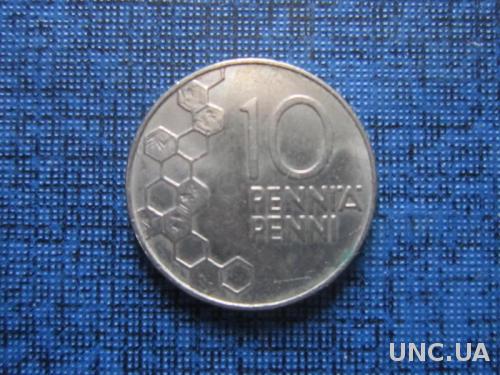 Монета 10 пенни Финляндия 1993
