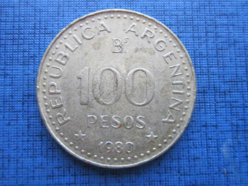 монета 100 песо Аргентина 1980